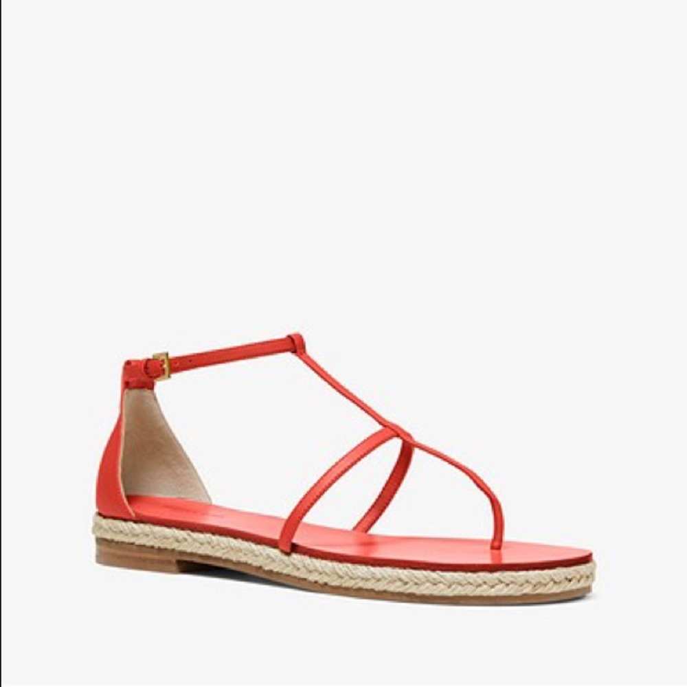 NWT Michael Kors Annabeth Leather Sandal